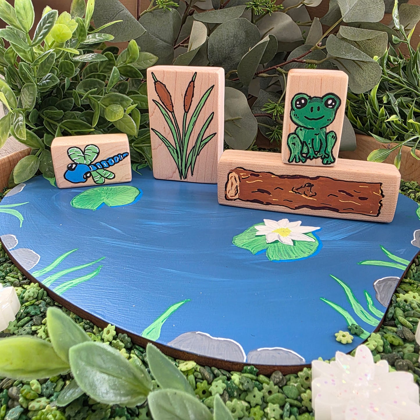 Froggy Bog block set
