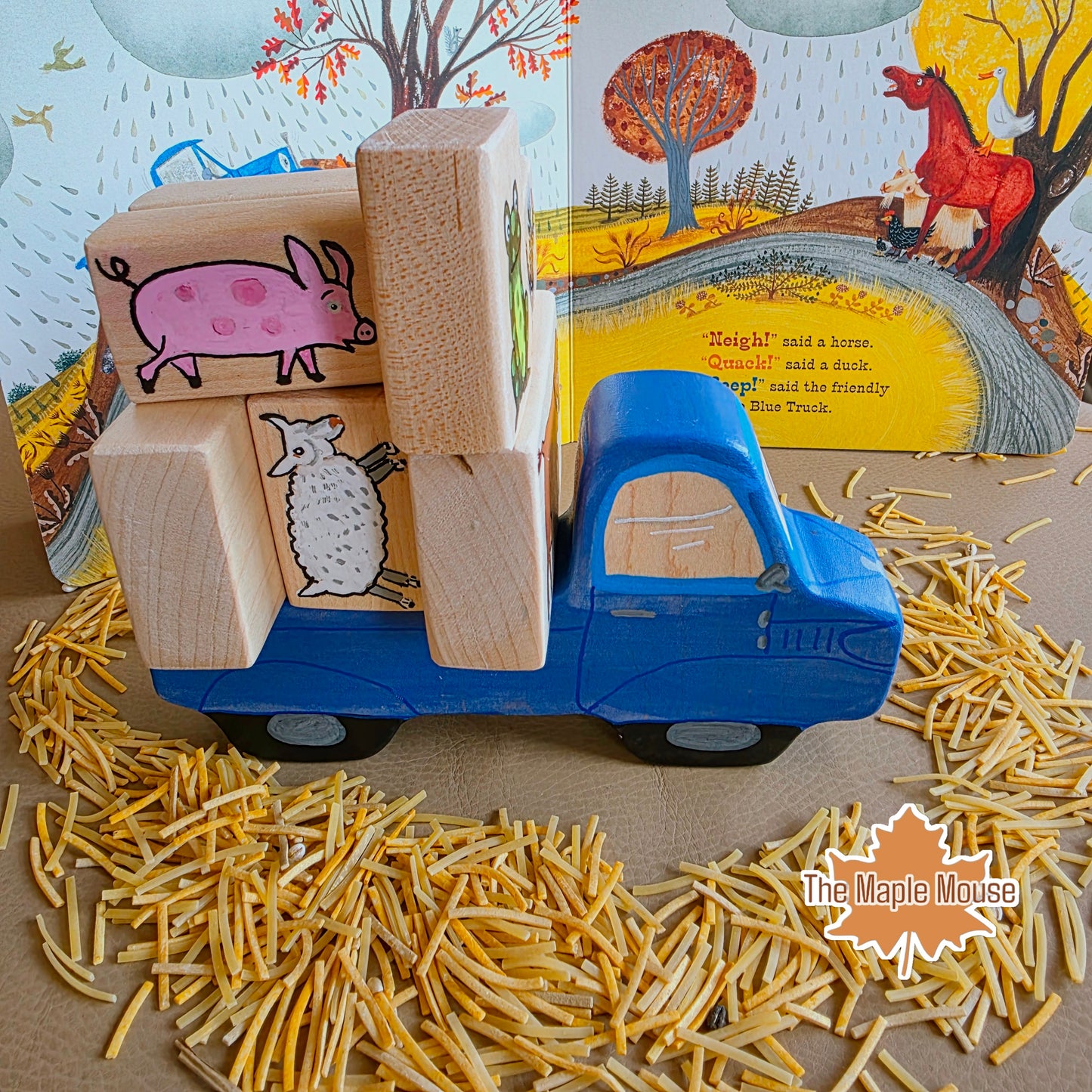 Little Blue Truck Story Block Set