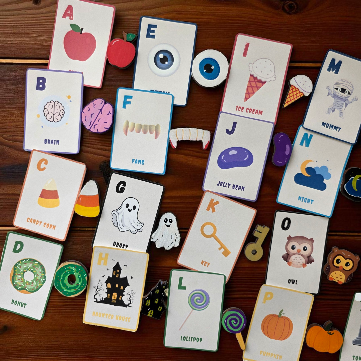 Spooky Alphabet Character Pieces