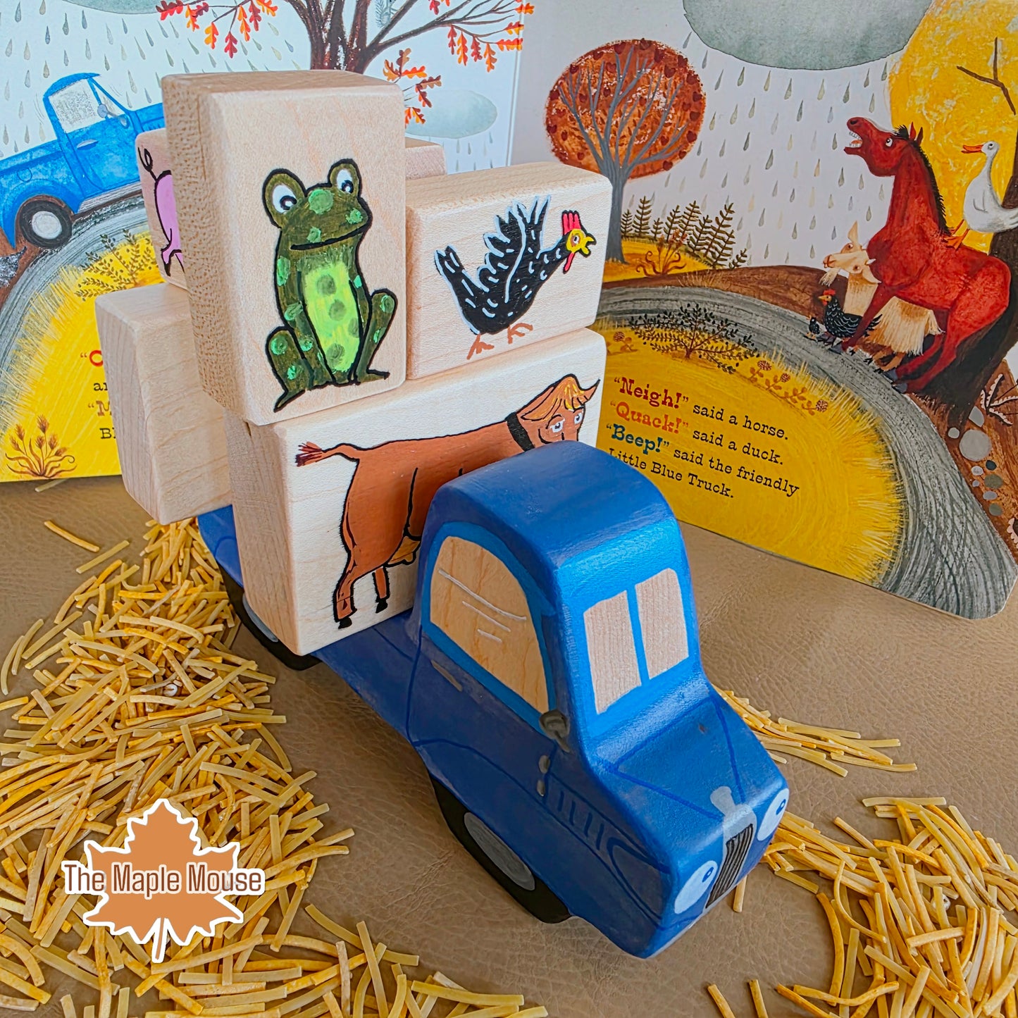 Little Blue Truck Story Block Set