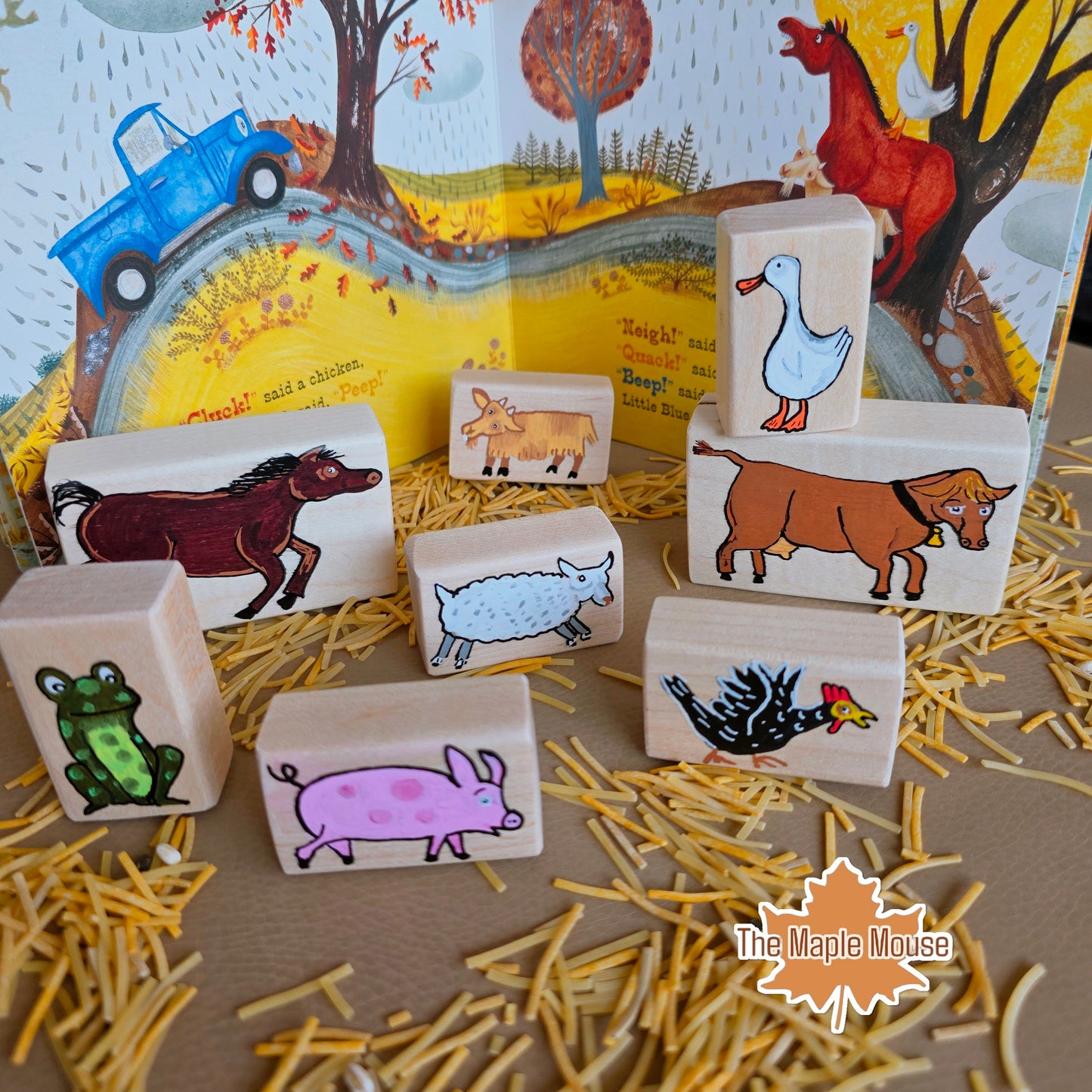 Little Blue Truck Story Block Set