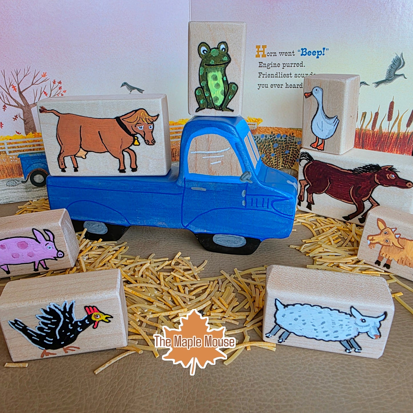 Little Blue Truck Story Block Set