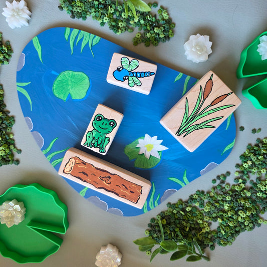 Froggy Bog block set