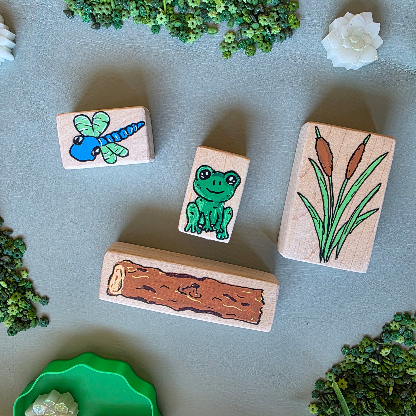 Froggy Bog block set