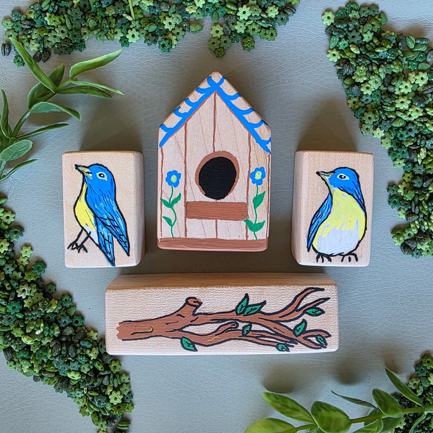 Bird Bunch story block set