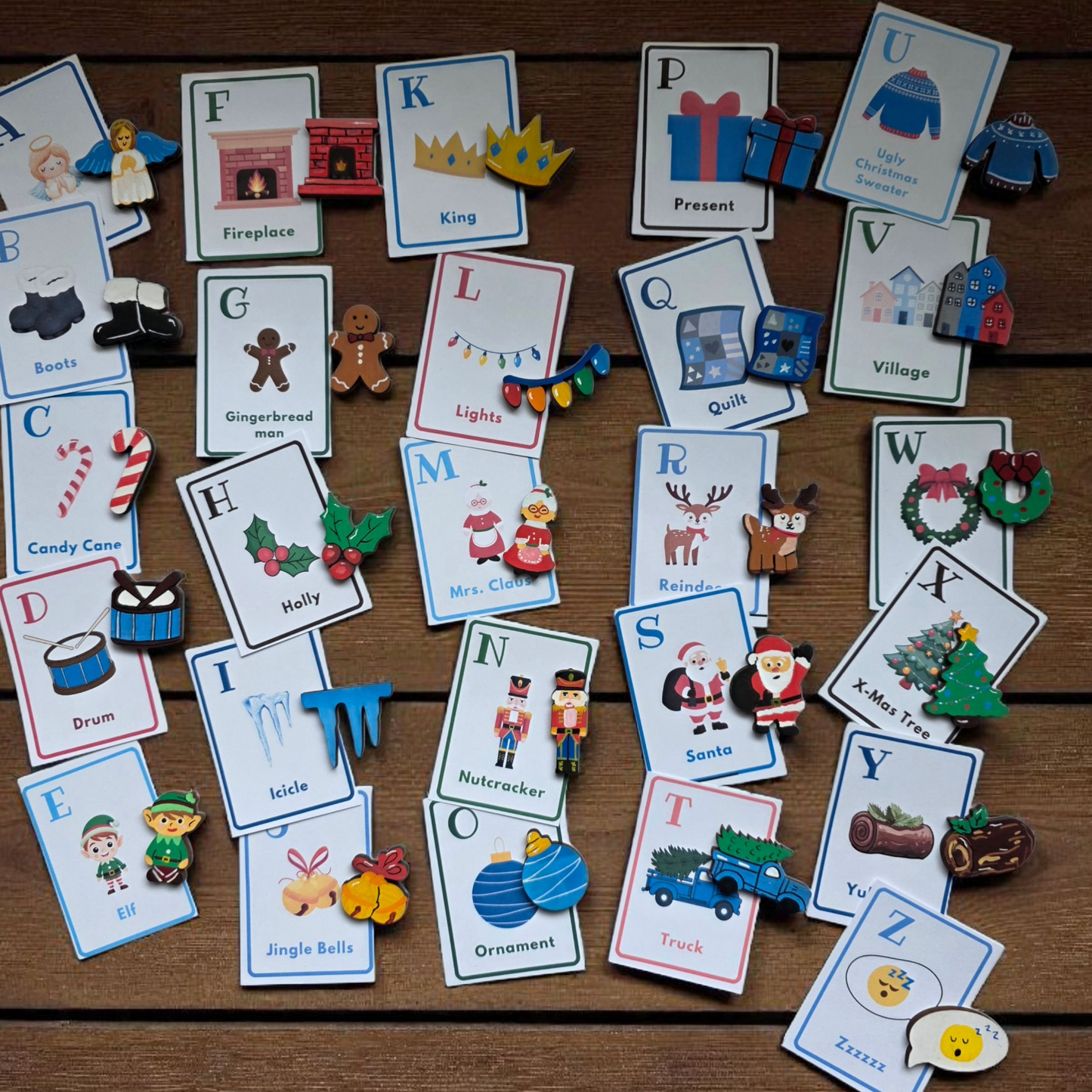 Christmas Alphabet Character Pieces