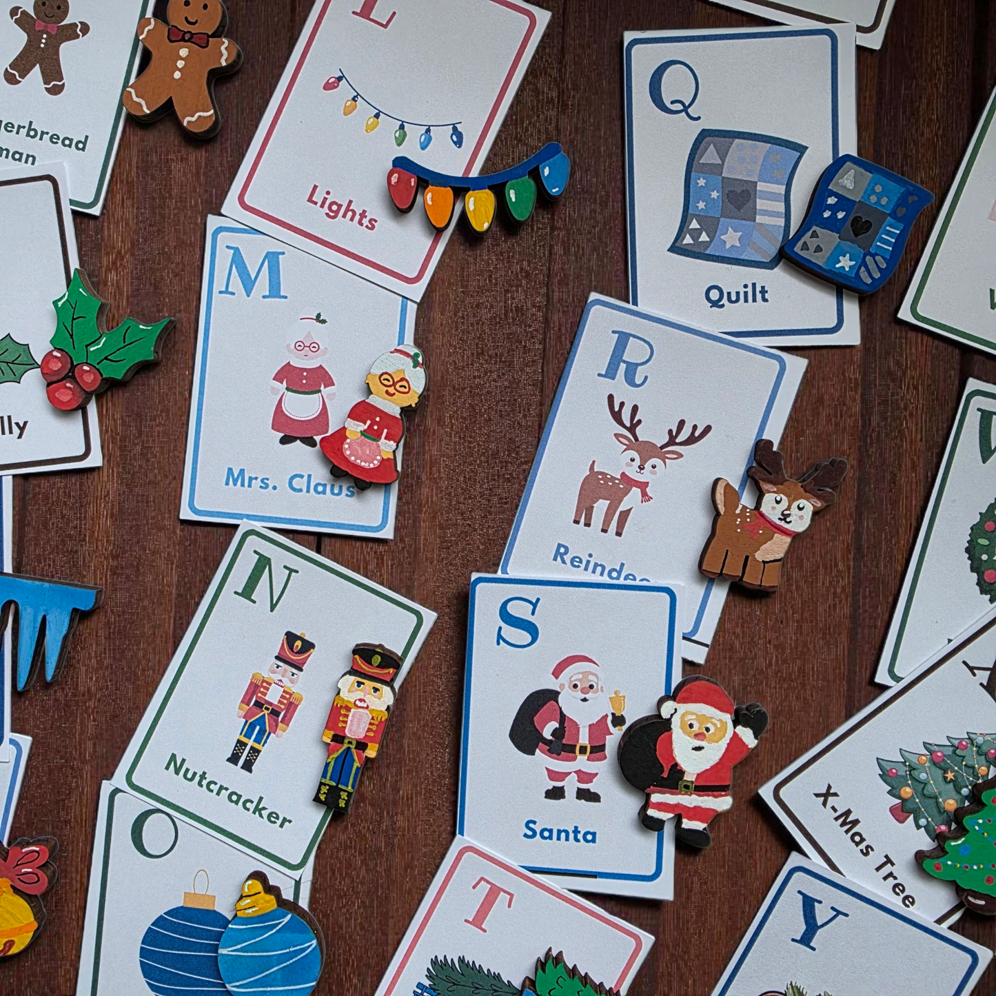 Christmas Alphabet Character Pieces