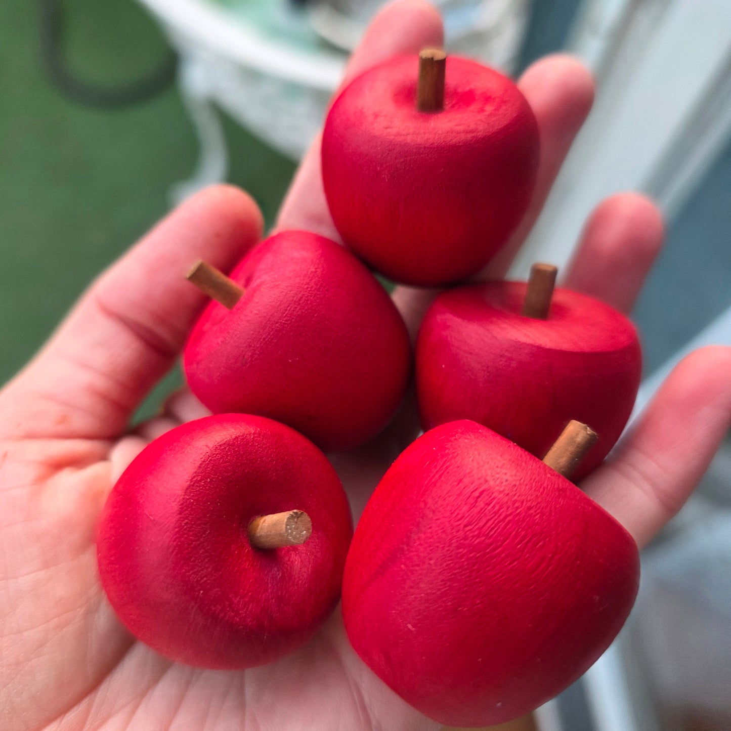 3D Wooden Apples