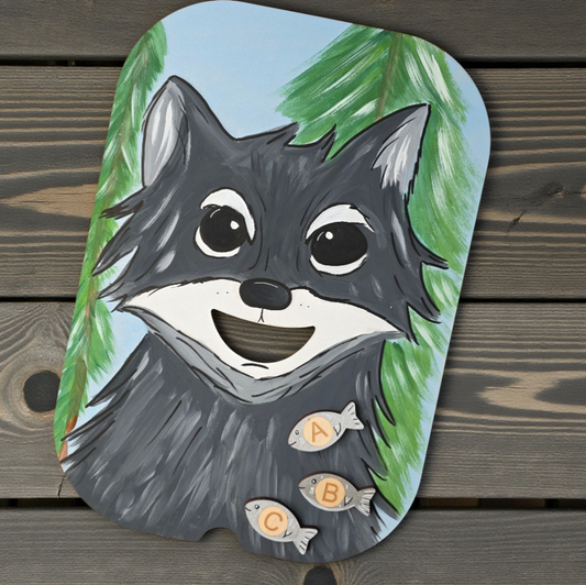 Feed The Wolf With Alphabet Fish