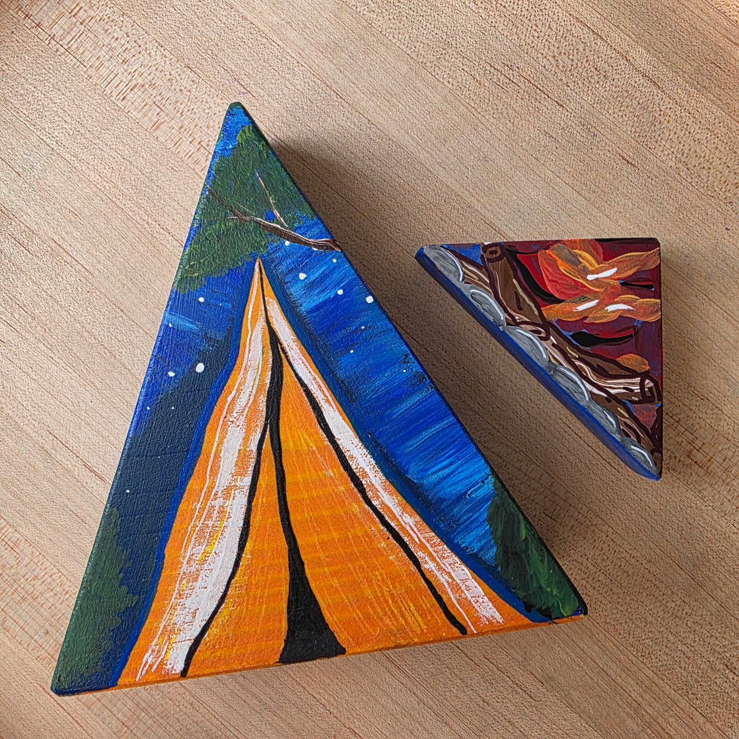 Out at night story block set