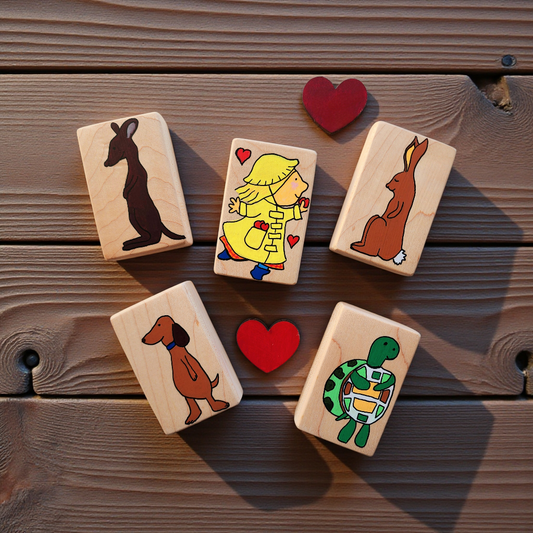 Raining Hearts Story blocks