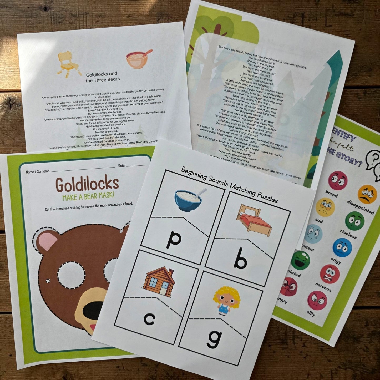 Goldilocks and The Three Bears Magic Mini Kit