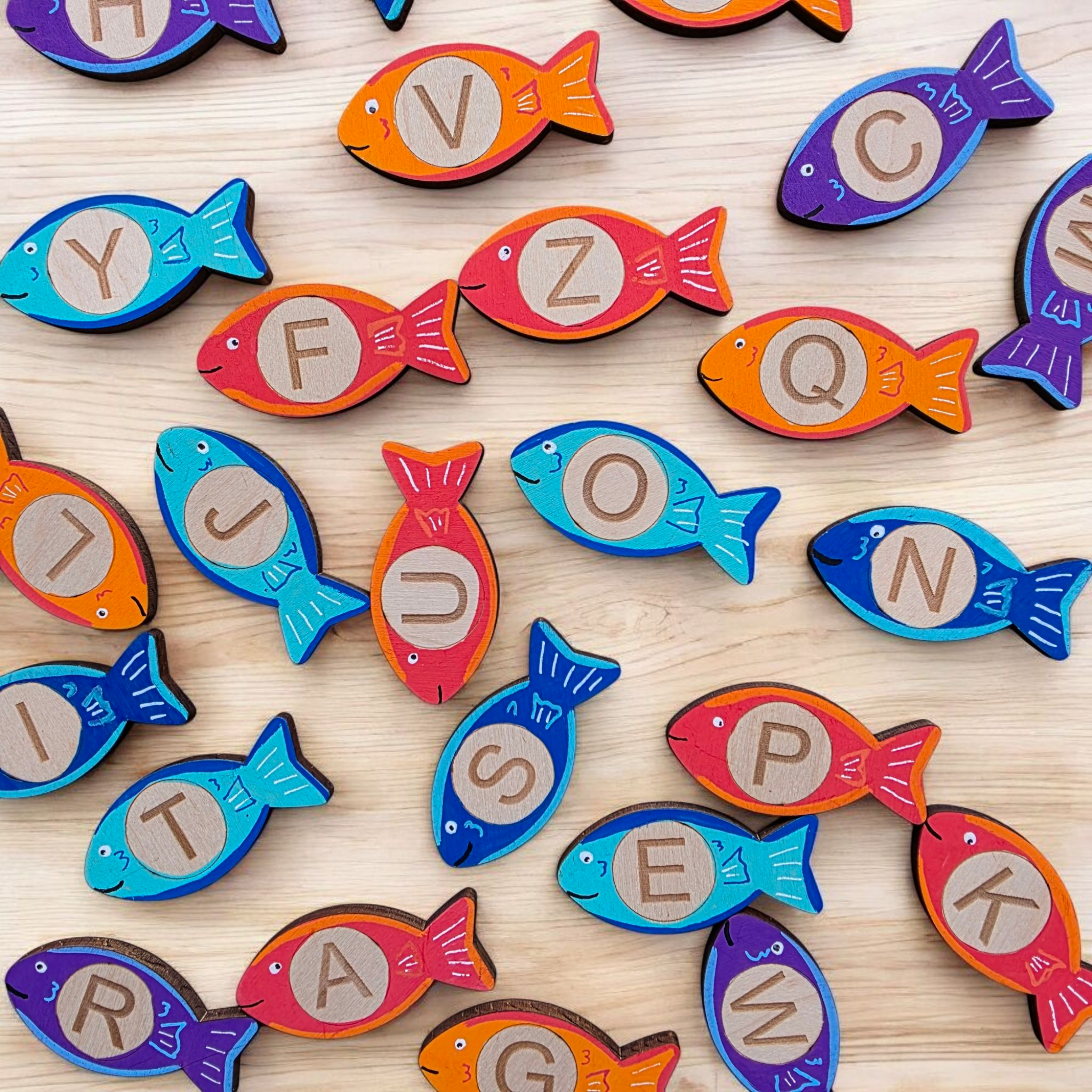 Tropical Alphabet fish – The Maple Mouse Sensory Shop